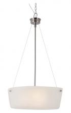  70336 BN - 3LT-PENDANT-BRUSHED NICKEL-WHI